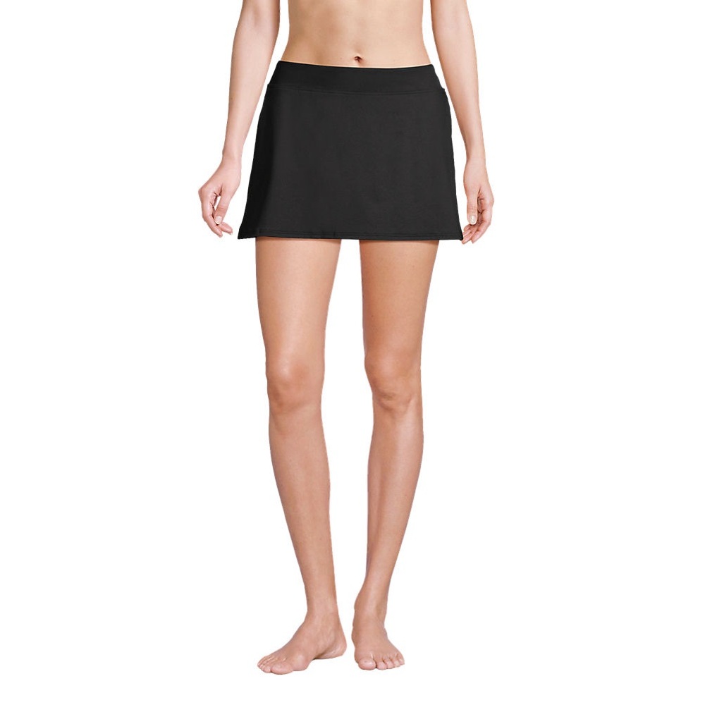 Lands' End Black Swim Skirt